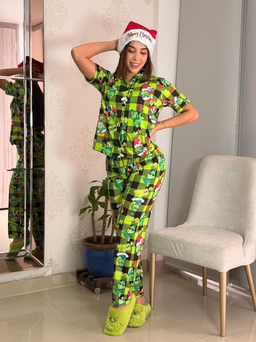 Grinch cuadros verdes — foto de producto