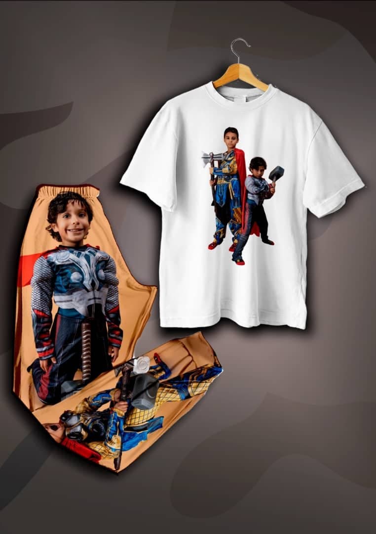 Pijama personalizada con foto de mascota, modelo 5